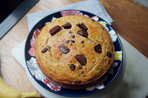 TORTA PROTEICA DE VAINILLA CON CHOCOLATE