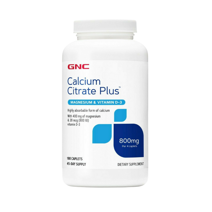 GNC Calcium Citrate Plus (con Magnesio y Vitamina D-3) 800 mg