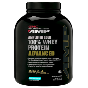 GNC Pro Perfomance AMP® Amplified Gold 100% Whey Protein Advanced