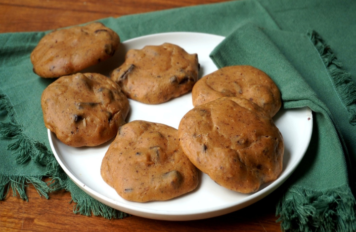 COOKIES PROTEICAS DE BANANO CON CHOCOLATE
