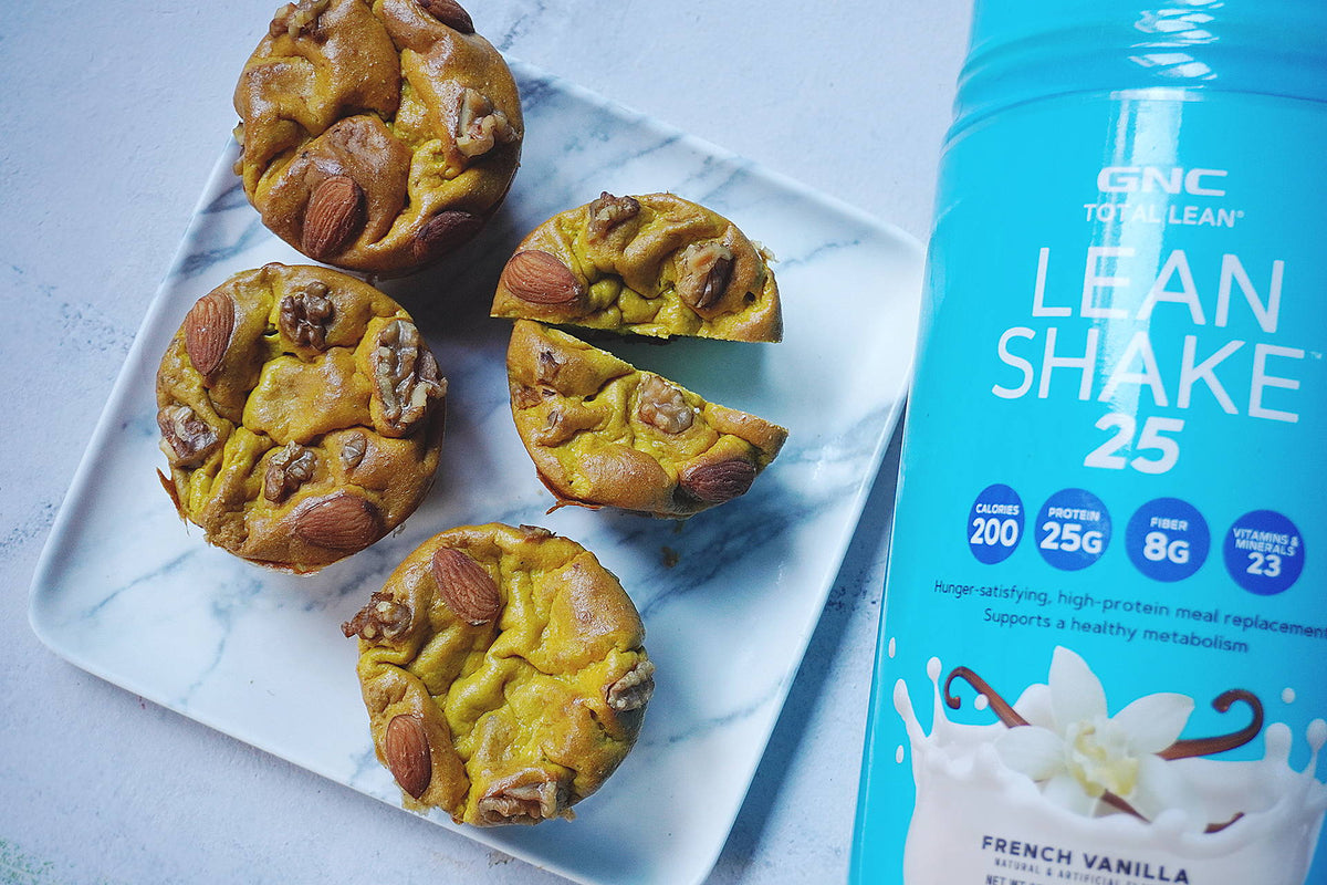 MUFFINS DE CALABAZA FIT CON FRUTOS SECOS