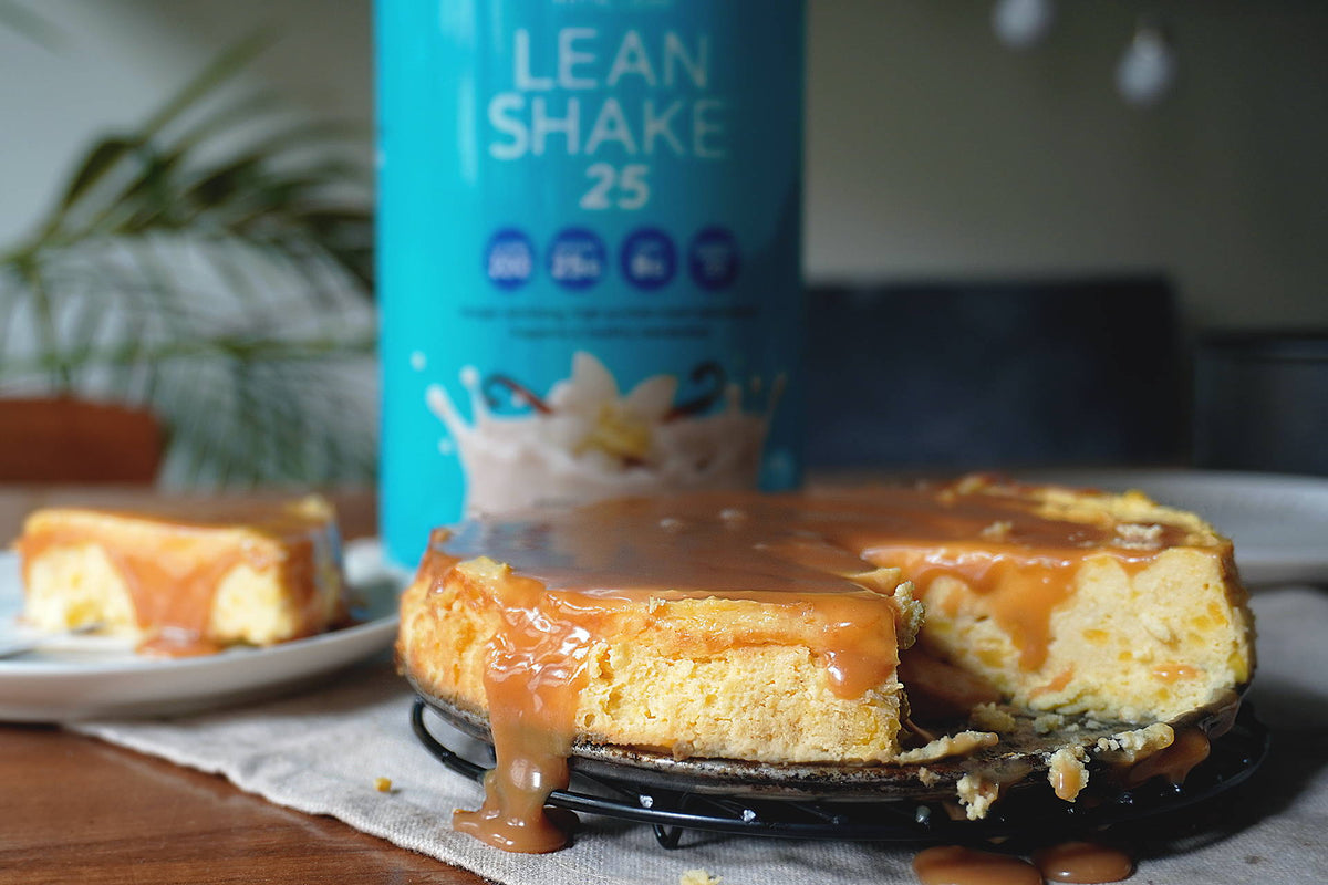 CHEESECAKE DE CAMOTE Y DULCE DE LECHE FIT