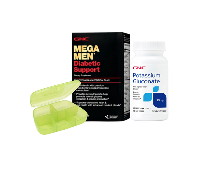 Combo Mens Diabetic + Pastillero Pillbox