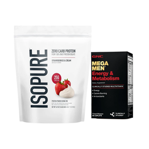 Combo Isopure Strawberries & Cream + Mega Men Energia & Metabolismo