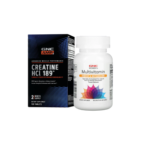 Combo GNC AMP Creatine HCL 189 + Womens Energia & Metabolismo