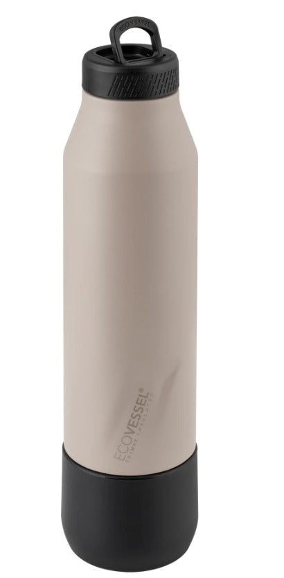 Ecovessel Decanter Insulated Stainless Steel Water Bottle 25 oz