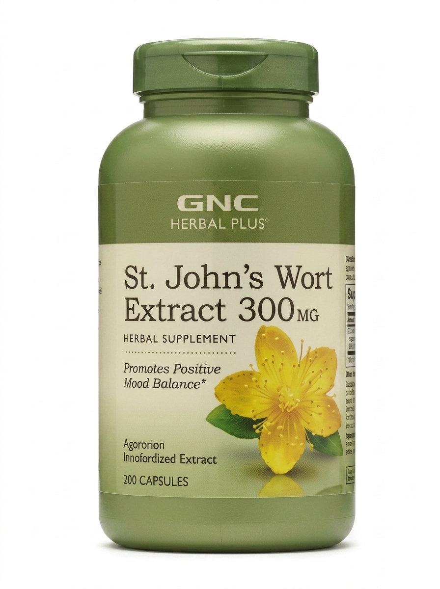 GNC Herbal Plus St. John's Wort Extract 300 mg.