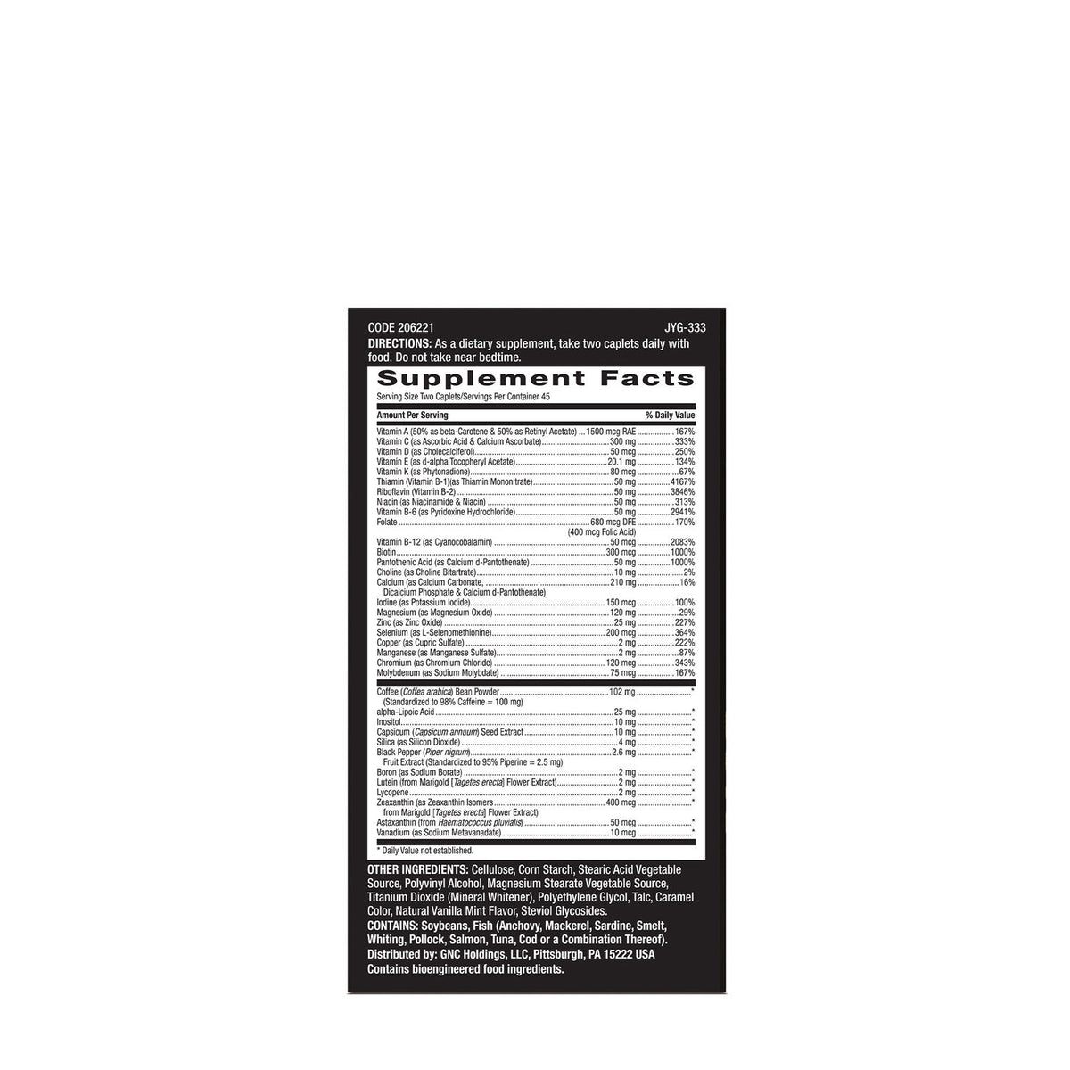 GNC Mega Men® Energy and Metabolism Multivitamin