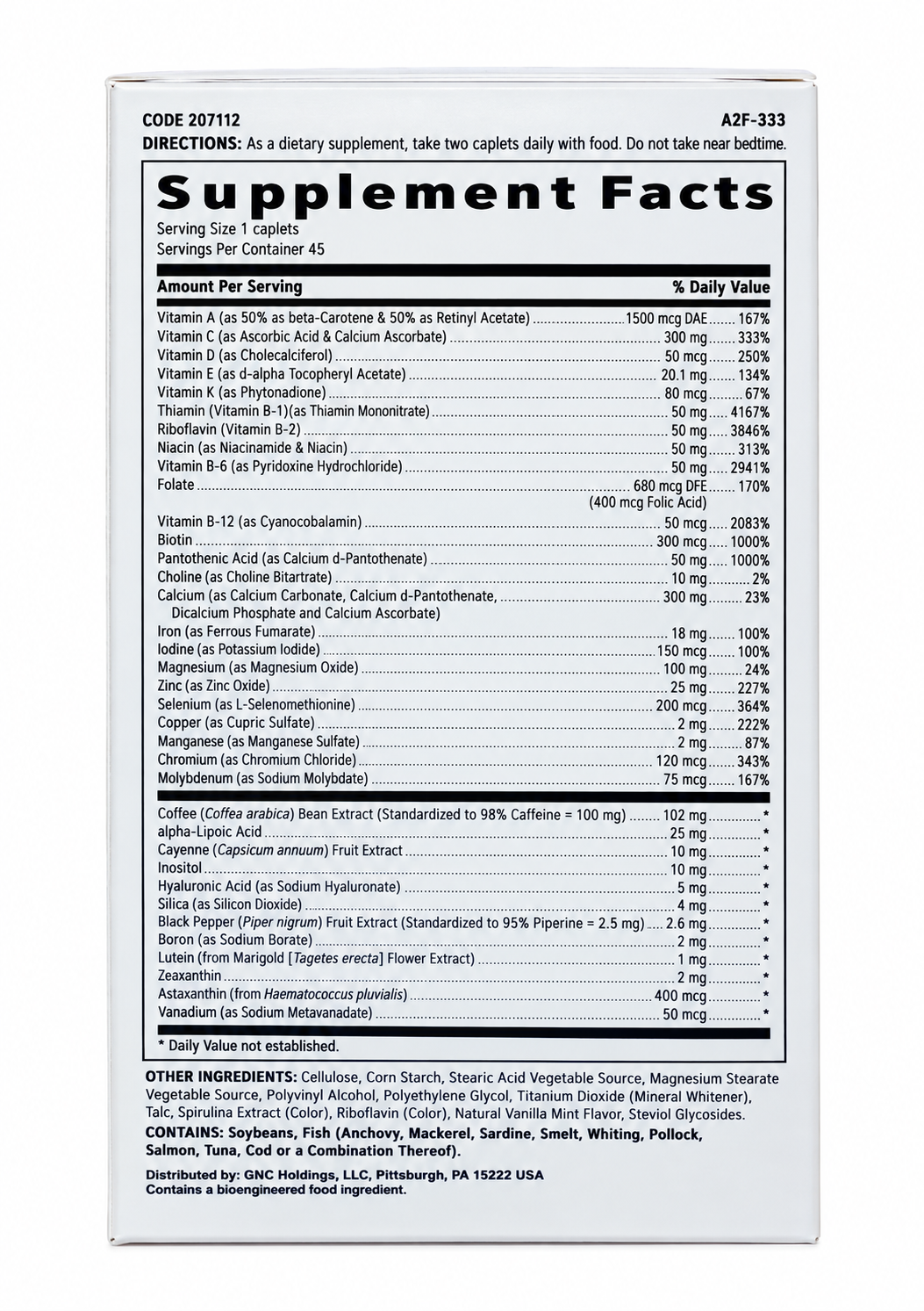 GNC Womens Multivitamin Energy and Metabolism