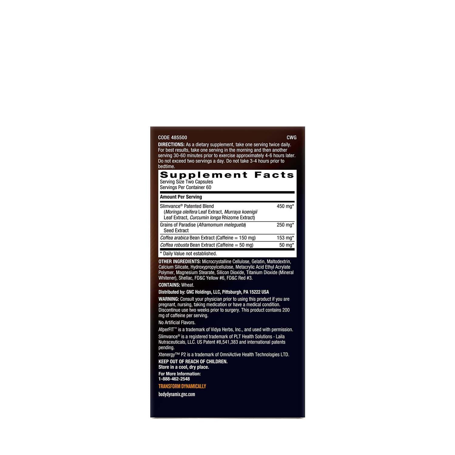 Body Dynamix Slimvance XP Metabolism Igniter
