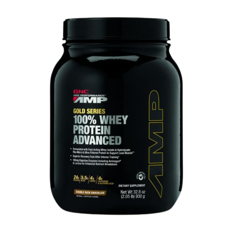 GNC Pro Perfomance AMP® Amplified Gold 100% Whey Protein Advanced