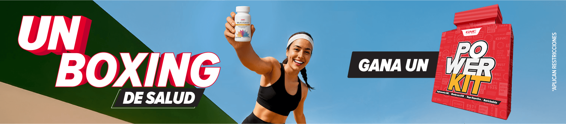 un boxing de salud - gana un power kit

chica con ropa deportiva sosteniendo un multivitaminico