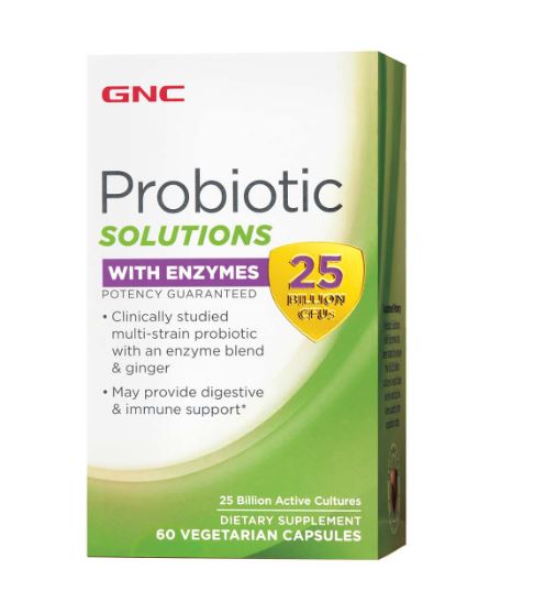 GNC Probiotic Solutions with Enzymes 25 Billion CFU's