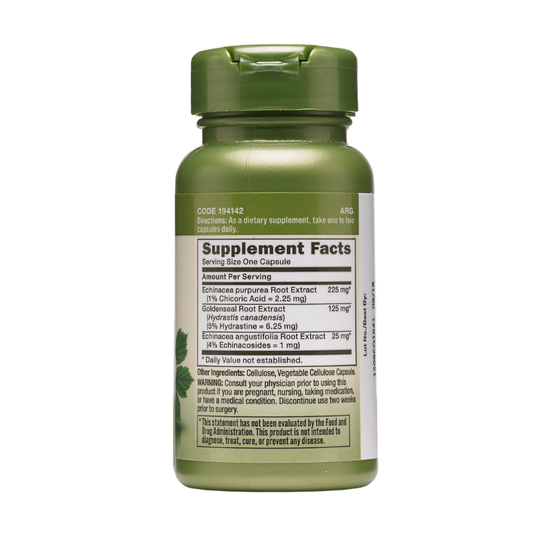 GNC Herbal Plus® Echinacea 250 mg & Goldenseal 125 mg