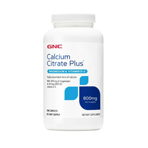 GNC Calcium Citrate Plus (con Magnesio y Vitamina D-3) 800 mg
