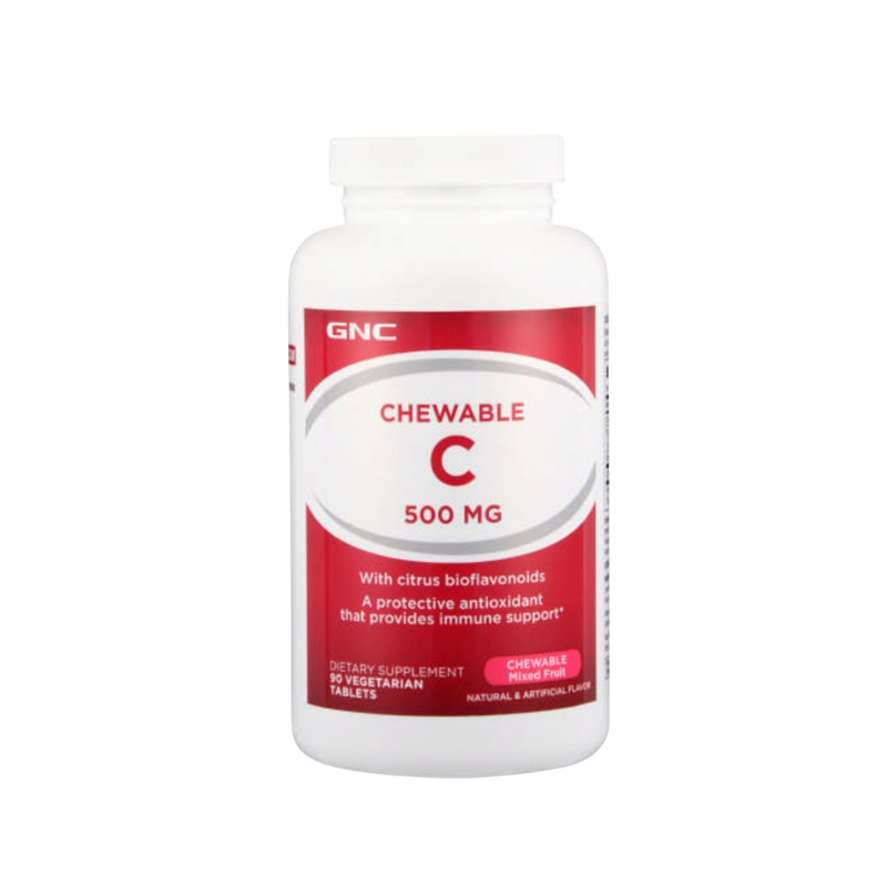 GNC Vitamin C Chewable 500 mg Mixed Fruit