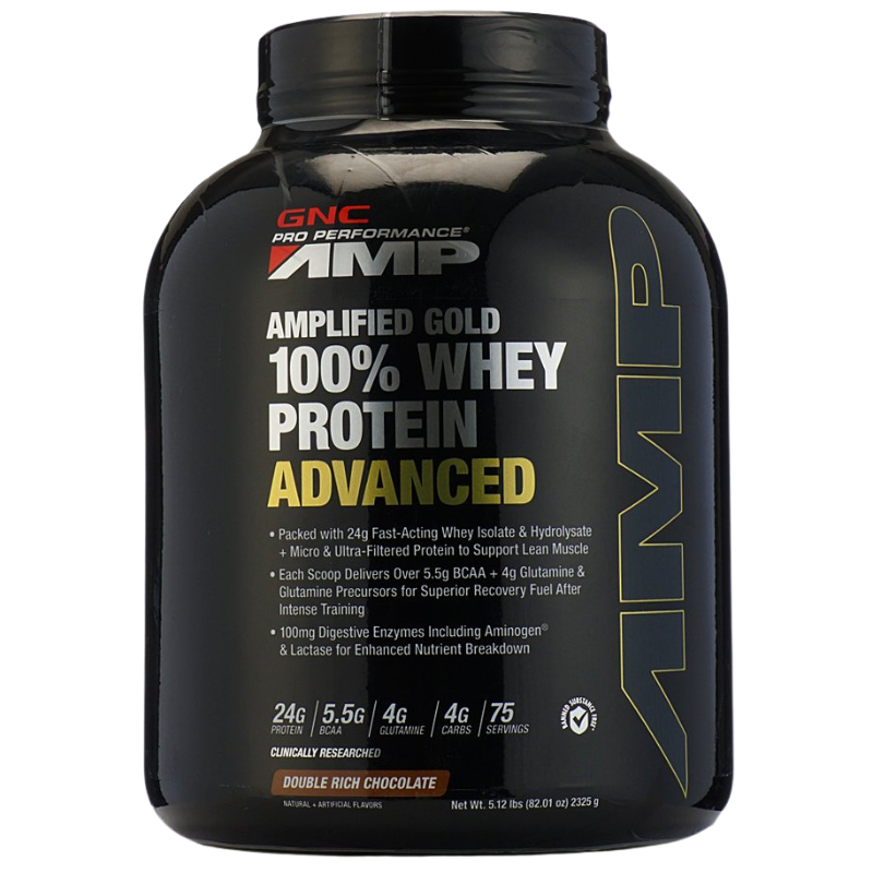 GNC Pro Perfomance AMP® Amplified Gold 100% Whey Protein Advanced