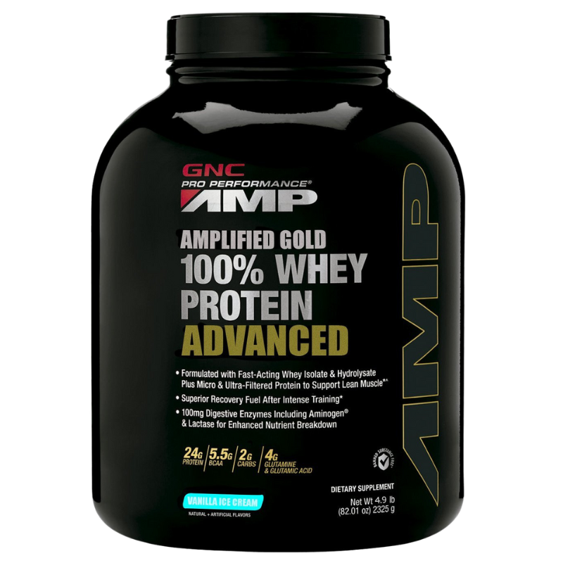 GNC Pro Perfomance AMP® Amplified Gold 100% Whey Protein Advanced