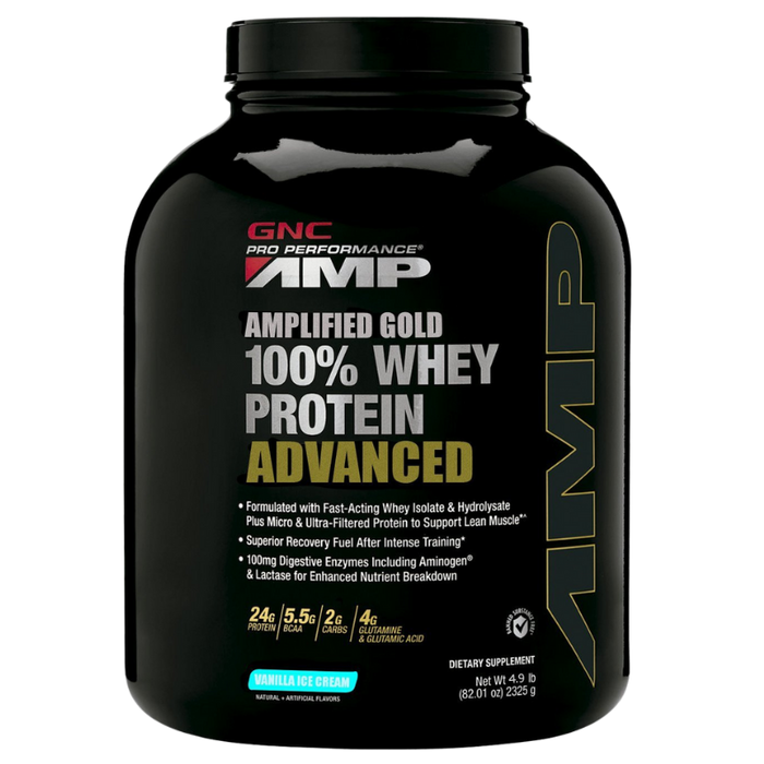 GNC Pro Perfomance AMP® Amplified Gold 100% Whey Protein Advanced