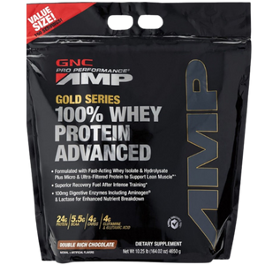 GNC Pro Perfomance AMP® Amplified Gold 100% Whey Protein Advanced