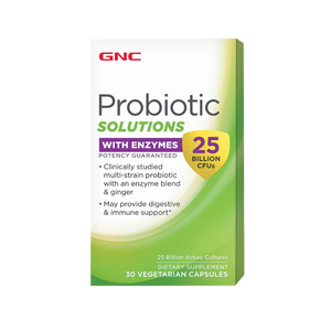 GNC Probiotic Solutions with Enzymes 25 Billion CFU's