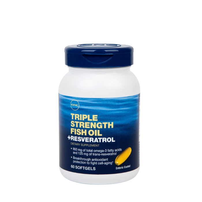 GNC Triple Strength Fish Oil Plus +Resveratrol