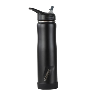 Ecovessel Summit Insulated Stainless Steel Water Botlle 24 Oz - Black Shadow
